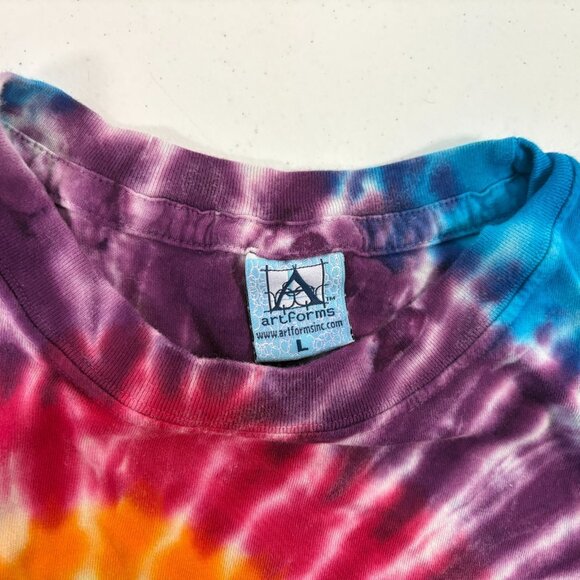 Maine T Shirt Mens Size L Tie Dye Moose Grateful Dead Theme - Picture 4 of 4